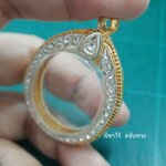 ตลับทองไมครอนหน้าเพชรใส่เหรียญไข่