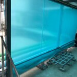 ผ้าใบชักรอกสีขุุ่น skylight solarview 1 M X 1 M ผ้าใบสีขุ่น โปร่งแสง (ไม่รวมเสาเหล็กค้ำยัน) ผ้าใบกันสาดแบบขุ่นมัว ผ้าใบกันฝนโปร่งแสง ผ้าใบม้วนกันฝนแบบขุ่น ผ้าใบม้วนกันแดดสีขุ่น สีขุ่น Sky Light Solar View