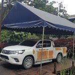 เต็นท์ทรงจั่ว ขนาด กว้าง1เมตร x ยาว1เมตร x สูง2.5เมตร เต๊นท์ผ้าใบทรงจั่ว เต็นท์จั่ว เต็นท์ทรงจั่ว เต็นท์ผ้าใบทรงจั่ว เต็นท์เช่า เต็นท์จอดรถ เต็นท์จัดงาน เต็นท์งานวัด เต็นท์วัด