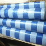 ผ้าใบ เคลือบ1ด้าน ฟ้าขาว ฟ้าล้วน ผ้าฟางริ้ว ขนาดกว้าง 2 หลา x ยาว 7 เมตร รังสิต ปทุมธานี คลุมสินค้า กันสาด กันฝุ่น กันฝน กันแดด คลุมงานก่อสร้าง น้ำหนักเบา ทนทาน