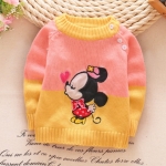 เสื้อไหมพรม มินนี่ สีเหลือง ชมพู ไซส์ M