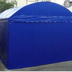 เต็นท์โกดังเก็บสินค้า กว้าง 4 เมตร ยาว 8 เมตร สูง 2.5 เมตร มีผ้าใบปิดล้อม 4 ด้าน เต็นท์ทรงโค้ง เต็นท์อุตสาหกรรม เต็นท์โรงงานเก็บสินค้า เต็นท์โกดังเช่าเก็บสินค้า