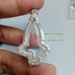 ตลับเงินขัดเงาใส่พระยอดธง