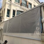 ผ้าใบชักรอกสีขุุ่น skylight solarview 1 M X 6 M ผ้าใบสีขุ่น โปร่งแสง (ไม่รวมเสาเหล็กค้ำยัน) ผ้าใบกันสาดแบบขุ่นมัว ผ้าใบกันฝนโปร่งแสง ผ้าใบม้วนกันฝนแบบขุ่น ผ้าใบม้วนกันแดดสีขุ่น สีขุ่น Sky Light Solar View