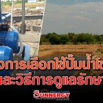 ข้อดีของการเลือกใช้ปั๊มน้ำโซล่าเซลล์ และวิธีการดูแลรักษา