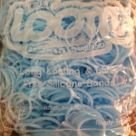 100% Silicone Loom Band รุ่นเรืองแสง(Glow in the dark )/ สีฟ้าพาสเทล 600 เส้น(GPB)
