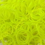 ยางถัก Loom bands Glow in the dark 100% Silicone / เหลือง 600 เส้น (GY)