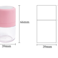 ขวดบรรจุแป้งฝุ่น พร้อมพัฟ 1 ชิ้น สีชมพู ขนาด 10 ml