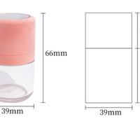 ขวดบรรจุแป้งฝุ่น พร้อมพัฟ 1 ชิ้น สีพีช ขนาด 10ml