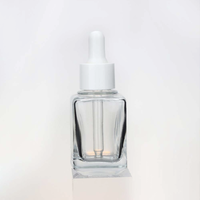 ขวดแก้ว ขวดเซรั่ม ขวดดรอปเปอร์ สีใส Trasparent ขนาด 35 ml 1ขวด