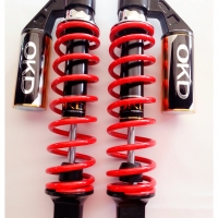 โช๊คแก๊ส wave okd สีแดงคาดทอง+กระบอกทอง