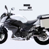 ปิ๊บ GS-ADV Kawasaki Z300 ข้าง38L 2ใบ สีเงิน รวมเร็คข้าง