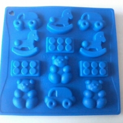 แม่พิมพ์ซิลิโคน 12 ช่อง คละลาย