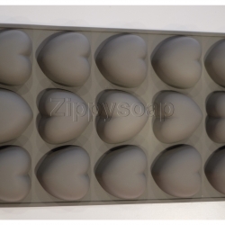 แม่พิมพ์สบู่ซิลิโคนรูปหัวใจ 15 ช่อง 5*5*2 ปริมาตร 30 กรัม+-