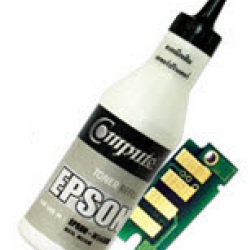 ชุดผงหมึกพร้อมชุดถาดชิป (Refill Toner) For EPSON C13S050650,C13S050652