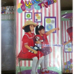 Cherilon ถุงน่องเด็ก เต็มตัว Junior Tights สีขาวลายข้าวหลามตัด