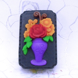 แม่พิมพ์สบู่ รูปแจกันดอกไม้ 90g