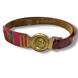 เข็มขัดนักเรียน/ลูกเสือ หัวเสือ เส้นกลาง ประถมปลาย ป.4-5-6 (ยาว 38-44 นิ้ว)