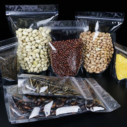 ถุงซิปล็อคใสล้วน ตั้งได้ 006518