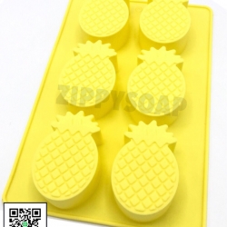 แม่พิมพ์ซิลิโคนสับปะรด 100 กรัม 6 ช่อง 5*8*3 cm 005736