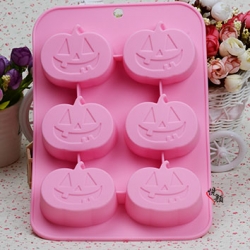 แม่พิมพ์ซิลิโคน ฟักทอง 6 ช่อง