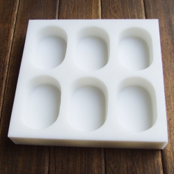 แม่พิมพ์ซิลิโคนวงรี 6 ช่อง 100+-