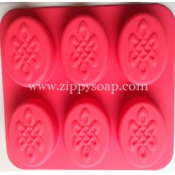 แม่พิมพ์ซิลิโคน วงรี มีลาย 6 ช่อง150 g