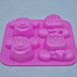 แม่พิมพ์ซิลิโคน มินนี่ 4 ช่อง 50g