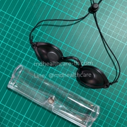 แว่นตาป้องกันแสงเลเซอร์ กันแสงเข้าดวงตาได้ดี (วัสดุแบบแข็งป้องกันการผิดรูปเสียทรง)