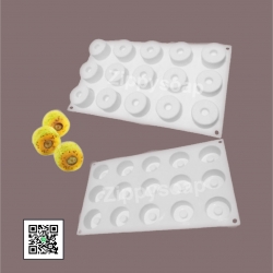 แม่พิมพ์ซิลิโคน วงกลม 4*2.3 cm 30g