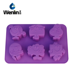 แม่พิมพ์ซิลิโคน รูปการ์ตูน 6 ช่อง