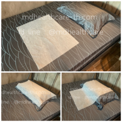 กระดาษรองหมอน รองสั้นกันเปื้อน หนา25แกรม 50*70cm(50แผ่น/ม้วน) กันละอองน้ำ โปร่งสบายระบายอากาศได้ดี