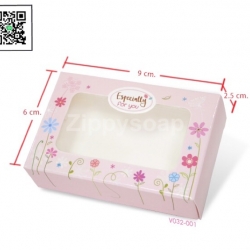 กล่องใส่สบู่มีหน้าต่างโชว์สินค้า 6*9*2.5cm 60 ชิ้น