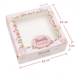 กล่องสบู่ โชว์หน้าสบู่ ลายดอกกุหลาบ 60 ชิ้น