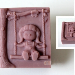 แม่พิมพ์สบู่ รูปเด็กเล่นชิงช้า