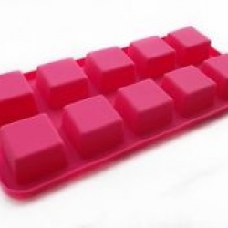 แม่พิมพ์ซิลิโคน รูปสี่เหลี่ยม 10 ช่อง 3*3*2cm