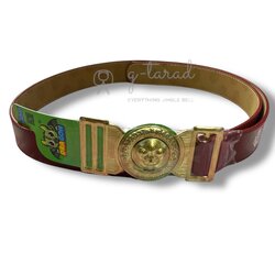 เข็มขัดนักเรียน/ลูกเสือ หัวเสือ เส้นใหญ่ มัธยม (ยาว 40-60 นิ้ว)