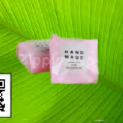 ซองซีลขยายข้างสีชมพู ลายHANDMADE ขนาด 5.5x13.5+2cm 006560