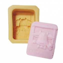 แม่พิมพ์สบู่ รูปวัว free milk 65g