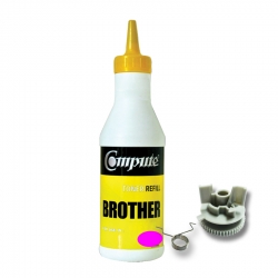 ผงหมึก+เฟือง BROTHER TN351/TN359 คอมพิวท์ Refill Toner (Magenta)