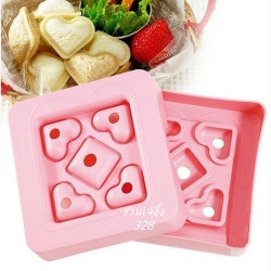 BT042 พิมพ์ทำแซนด์วิช รูปหัวใจ ขนาด มินิ ขนมปัง