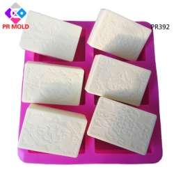 แม่พิมพ์ซิลิโคนสี่เหลี่ยม คละลายวินเทจ 100g 5.5*8*2.5 cm