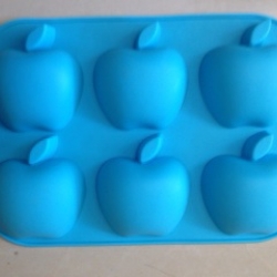 เเม่พิมพ์สบู่ รูปแอ๊ปเปิ้ล 6ช่อง 45g