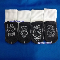 Carson ถุงเท้าคาร์สันข้อสั้นกันลื่น คิตตี้ Kitty ลายกันลื่นขาว