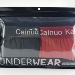 ซองซิป Underwear 24.4x17.6 cm. สีดำ 50 ชิ้น