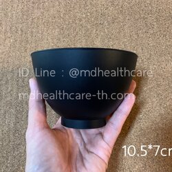 ถ้วยยางซิลิโคนผสมมาร์ค ขนาดM 10.5*7cm.(300ml)สีดำ***วัสดุทนความร้อน ทนความเย็นได้