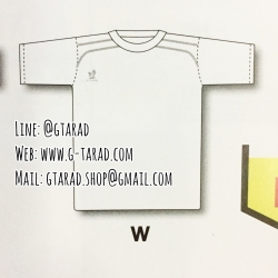 FlyHawk เสื้อกีฬาเด็ก คอกลม C970 สีขาว