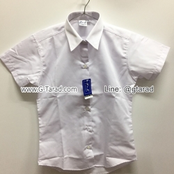 Fokus No. 3113 เสื้อ นศ.ญ. แบบอาชีวฯ ปวช.,ปวส. คิ้วคู่