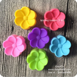 SL133 พิมพ์ซิลิโคน ดอกลีลาวดี ขนาด 3 ซม 1 โหล