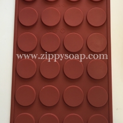 แม่พิมพ์ซิลิโคนวงกลม 24 ช่อง 3.4*0.5 cm 5g
